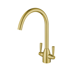 MT331 Twin Lever Round Neck Mixer Tap BG